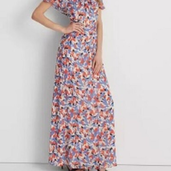 NWT Lauren Ralph Lauren Floral Off Shoulder Gown 14 - Picture 2 of 4